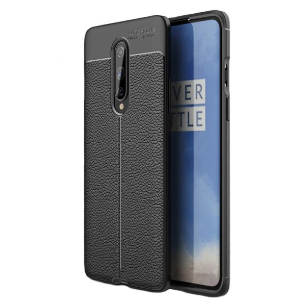 „FOCUS“ Kõva silikoon (TPU) kaaned - must (OnePlus 8)