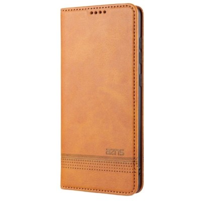 „AZNS“ Retro atverčiamas rudas odinis Samsung Galaxy S20 (G980) dėklas - knygutė | Priedai.lt
