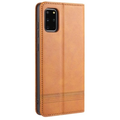 „AZNS“ Retro atverčiamas rudas odinis Samsung Galaxy S20 (G980) dėklas - knygutė | Priedai.lt