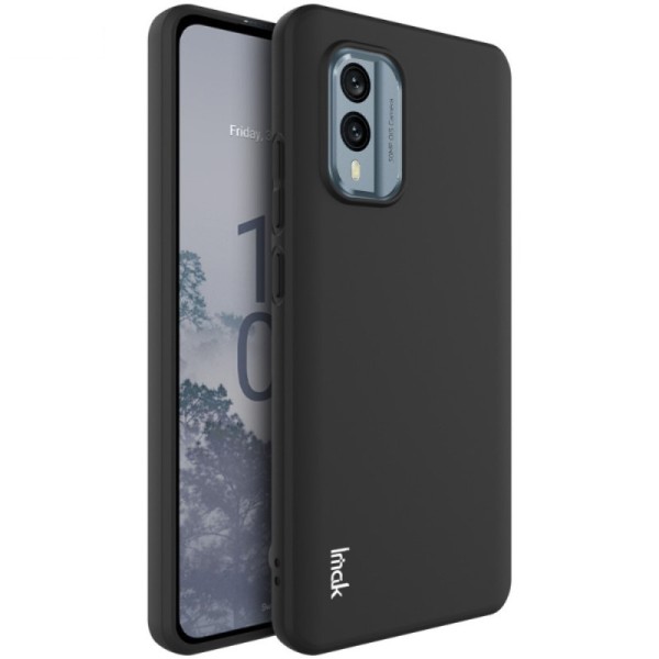„Imak“ Kõva silikoon (TPU) kaaned - must (Nokia X30 5G)