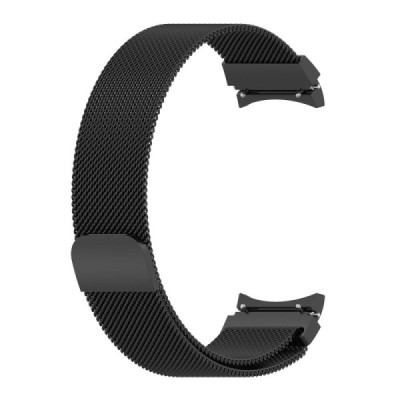 Milanese išmaniojo laikrodžio (Samsung Galaxy Watch 4 / 4 Classic) juoda apyrankė | Priedai.lt