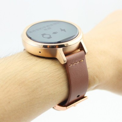 Deluxe išmaniojo laikrodžio Motorola Moto 360 odinė ruda apyrankė | Priedai.lt