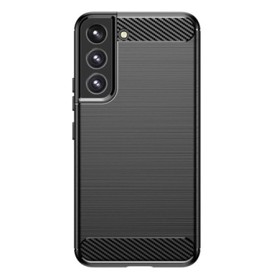 Samsung Galaxy S23+ (SM-S916) „Carbon“ kieto silikono TPU juodas dėklas - nugarėlė | Priedai.lt