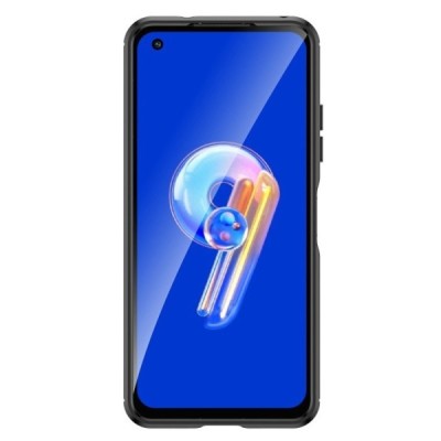 Asus Zenfone 9 (AI2202) „Carbon“ kieto silikono TPU juodas dėklas - nugarėlė | Priedai.lt