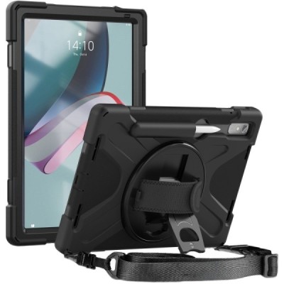 Lenovo Tab P11 Pro 11.2" Gen 2 sustiprintos apsaugos (360°) juodas dėklas - nugarėlė | Priedai.lt