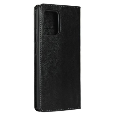„Deluxe“ Leather Samsung Galaxy S10 Lite (G970) juodas odinis atverčiamas dėklas | Priedai.lt