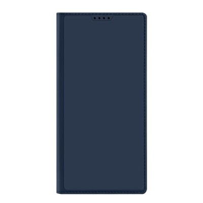 „Dux Ducis“ Skin serijos Samsung Galaxy S23 Ultra (SM-S918) tamsiai mėlynas odinis atverčiamas dėklas | Priedai.lt