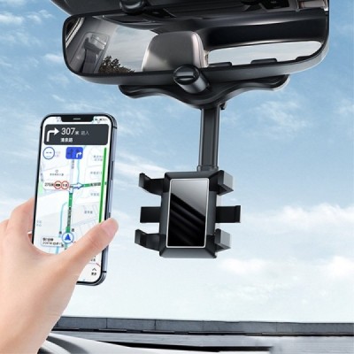 Telescopic Mirror juodas automobilinis telefono laikiklis | Priedai.lt
