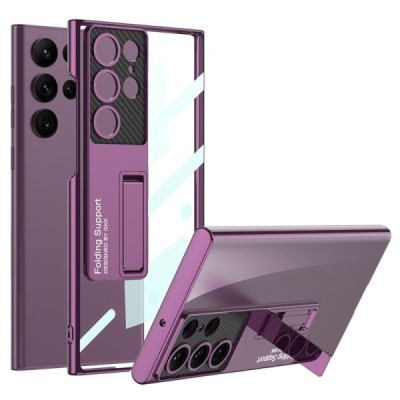 Samsung Galaxy S23 Ultra (SM-S918) GKK Kickstand skaidrus plastikinis dėklas - nugarėlė | Priedai.lt