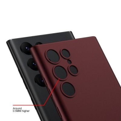 Samsung Galaxy S23 Ultra (SM-S918) GKK Slim bordo kieto silikono (TPU) dėklas - nugarėlė | Priedai.lt