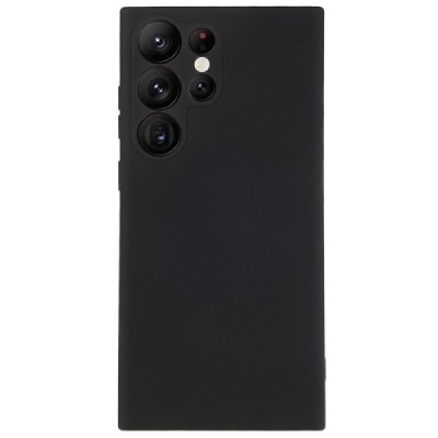 Samsung Galaxy S23 Ultra (SM-S918) kieto silikono TPU juodas dėklas - nugarėlė | Priedai.lt