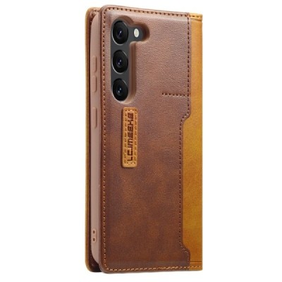 „Lc.Imeeke“ Samsung Galaxy S23+ (SM-S916) rudas odinis atverčiamas dėklas | Priedai.lt