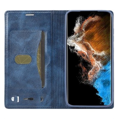 „Lc.Imeeke“ Samsung Galaxy S23+ (SM-S916) mėlynas odinis atverčiamas dėklas | Priedai.lt