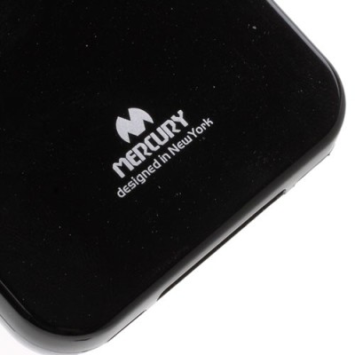 Mercury TPU kieto silikono juodas Apple iPhone 4S dėklas - nugarėlė / Priedai.lt