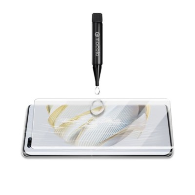 Huawei Nova 10 Pro „Mocolo“ UV Light Irradiation sustiprintos apsaugos skaidrus pilnai dengiantis apsauginis ekrano stiklas | Pr