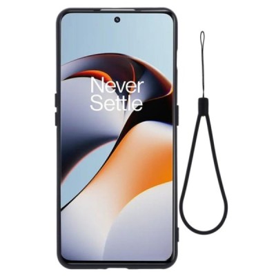 OnePlus 11 Shell kieto silikono (TPU) dėklas juodas - nugarėlė | Priedai.lt