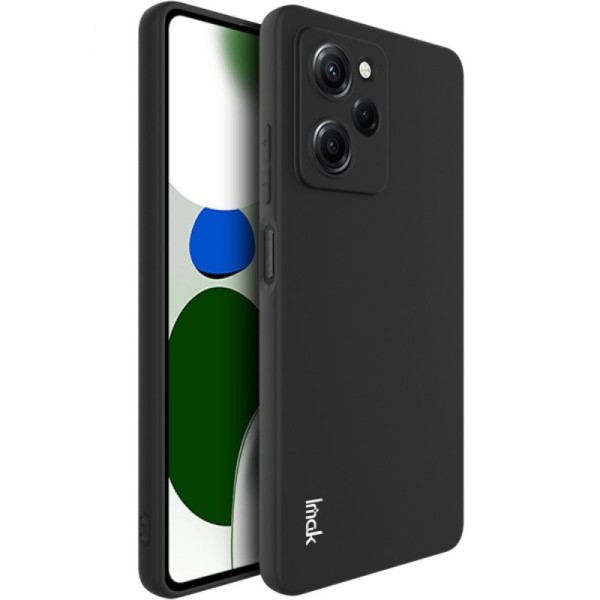 „Imak“ Kõva silikoon (TPU) kaaned - must (Redmi Note 12 Pro / Poco X5 Pro)