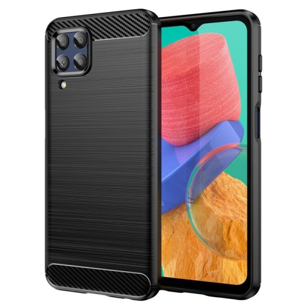 „Carbon“ Kõva silikoon (TPU) kaaned - must (Galaxy M33)