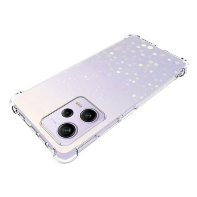 Xiaomi Redmi Note 12 Pro (Poco X5 Pro) sustiprintos apsaugos kieto silikono TPU skaidrus dėklas - nugarėlė | Priedai.lt