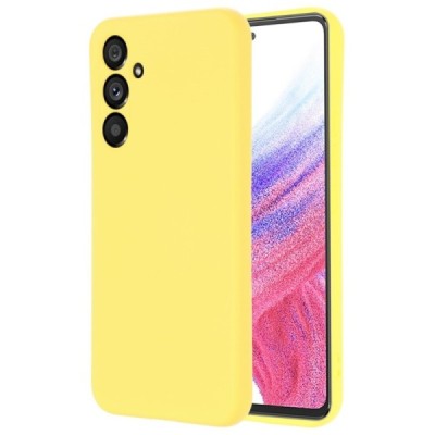 Samsung Galaxy A54 (SM-A546B) Shell kieto silikono (TPU) dėklas geltonas - nugarėlė | Priedai.lt