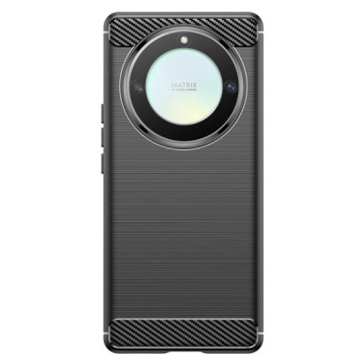 Huawei Honor Magic 5 Lite (Honor X9a) „Carbon“ kieto silikono TPU juodas dėklas - nugarėlė | Priedai.lt