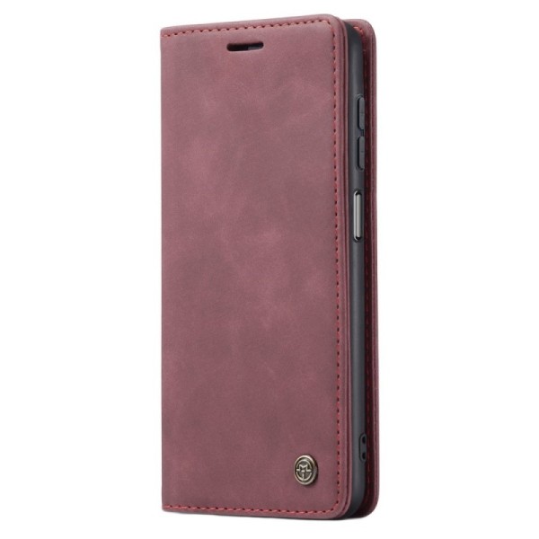 „CaseMe“ Retro Tugev tahke kaaned - burgundi (Galaxy A34 5G)