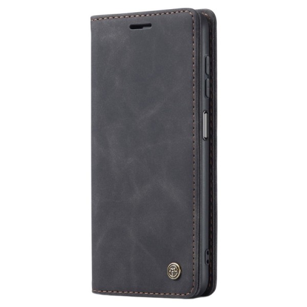 „CaseMe“ Retro Tugev tahke kaaned - must (Galaxy A34 5G)