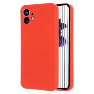 Nothing Phone 1 Shell kieto silikono (TPU) dėklas raudonas - nugarėlė | Priedai.lt