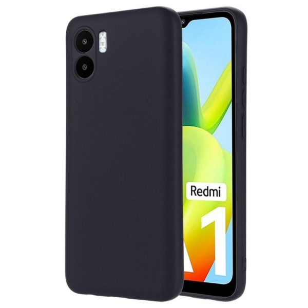 „Shell“ Kõva silikoon (TPU) kaaned - must (Redmi A2 / A1)