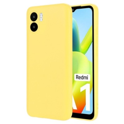 Xiaomi Redmi A2 (A1) Shell kieto silikono (TPU) dėklas geltonas - nugarėlė | Priedai.lt