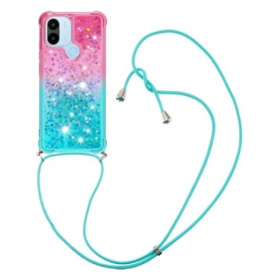 Xiaomi Redmi A2 (Redmi A1, A2+, A1+) Strap Shine kieto silikono TPU mėtinis / rožinis dėklas - nugarėlė | Priedai.lt