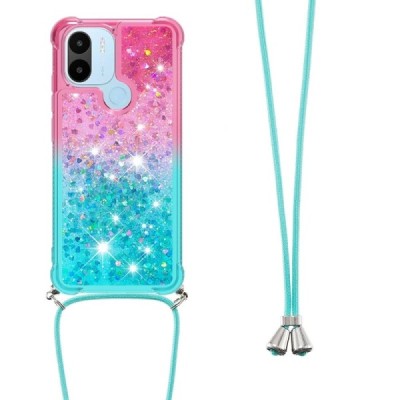 Xiaomi Redmi A2 (Redmi A1, A2+, A1+) Strap Shine kieto silikono TPU mėtinis / rožinis dėklas - nugarėlė | Priedai.lt