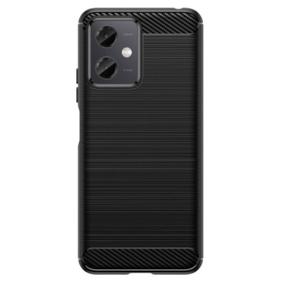 Xiaomi Redmi Note 12 (Poco X5 5G) „Carbon“ kieto silikono TPU juodas dėklas - nugarėlė | Priedai.lt