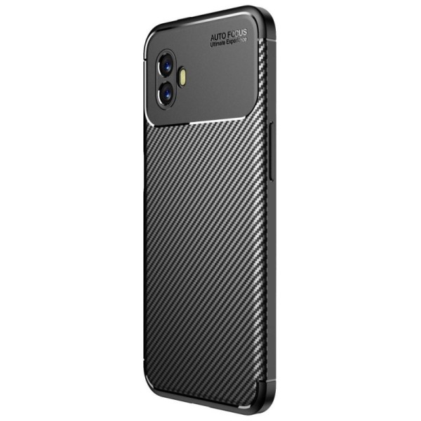 „Fiber“ Kõva silikoon (TPU) kaaned - must (Galaxy Xcover 6 Pro)