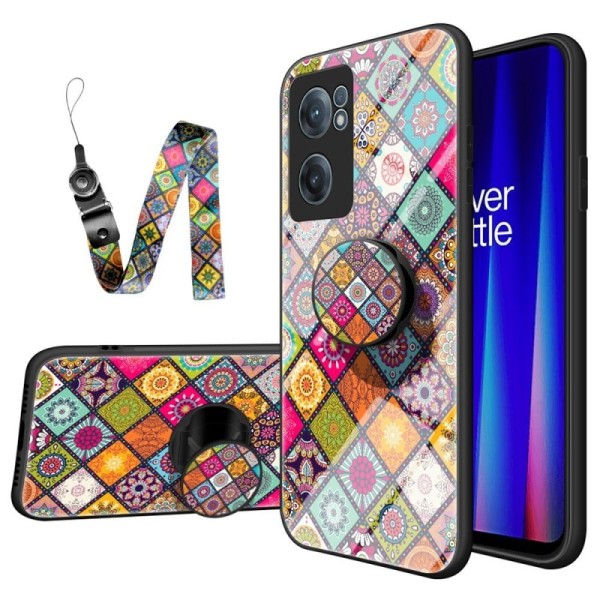 „Pattern“ Kõva silikoon (TPU) kaaned - värviline + pits telefonile + sulg (OnePlus Nord CE 2)