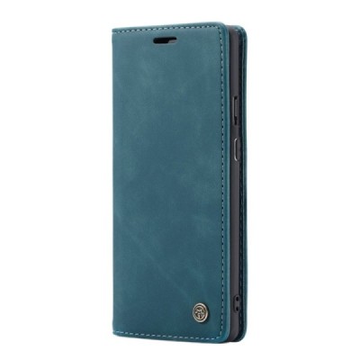 OnePlus 7 Pro CaseMe Retro solidus atverčiamas žalias odinis dėklas - knygutė | Priedai.lt