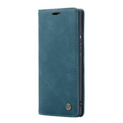 Samsung Galaxy A70 (A705F) CaseMe Retro solidus atverčiamas žalias odinis dėklas - knygutė | Priedai.lt