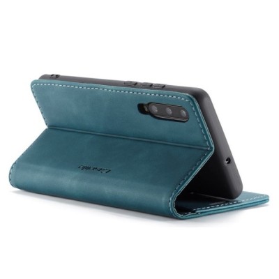 Samsung Galaxy A70 (A705F) CaseMe Retro solidus atverčiamas žalias odinis dėklas - knygutė | Priedai.lt