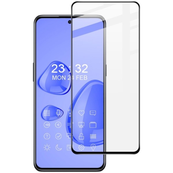 „Imak“ Tempered Glass täielik katvus kaitsev ekraaniklaas 0.2 mm - must (OnePlus 10T)