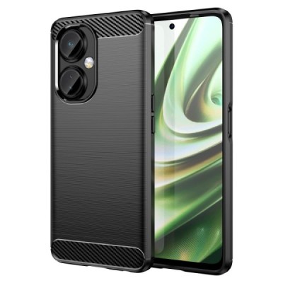 OnePlus Nord CE 3 Lite 5G „Carbon“ kieto silikono TPU juodas dėklas - nugarėlė | Priedai.lt