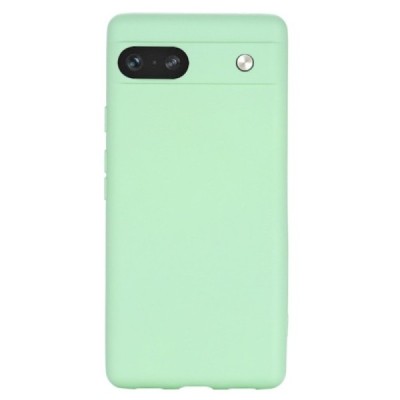 Google Pixel 7A Shell kieto silikono (TPU) dėklas žalias - nugarėlė | Priedai.lt