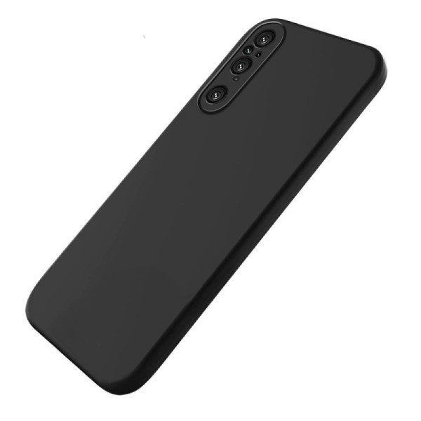 „Shell“ Kõva silikoon (TPU) kaaned - must (Xperia 1 V)