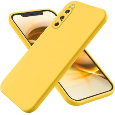 Sony Xperia 10 V Shell kieto silikono TPU geltonas dėklas - nugarėlė | Priedai.lt