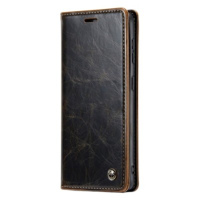 Samsung Galaxy S20 Ultra (G988, G988) „CaseMe“ Leather solidus atverčiamas rudas odinis dėklas - knygutė | Priedai.lt