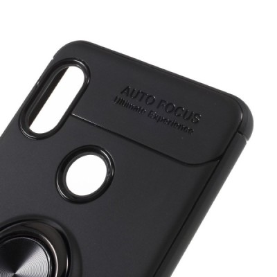 Xiaomi Redmi Note 5 (2018) „FOCUS“ Kickstand kieto silikono TPU juodas dėklas - nugarėlė | Priedai.lt