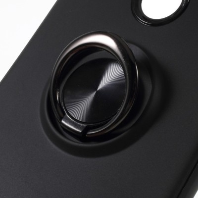 Xiaomi Redmi Note 5 (2018) „FOCUS“ Kickstand kieto silikono TPU juodas dėklas - nugarėlė | Priedai.lt