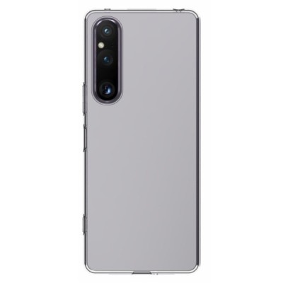 Sony Xperia 1 V kieto silikono TPU skaidrus dėklas - nugarėlė | Priedai.lt