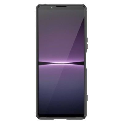 Sony Xperia 1 V „Carbon“ kieto silikono TPU juodas dėklas - nugarėlė | Priedai.lt
