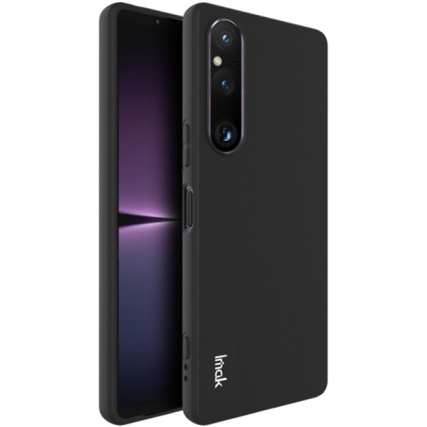 „Imak“ Kõva silikoon (TPU) kaaned - must (Xperia 1 V)
