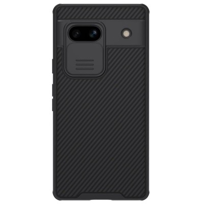 Google Pixel 7A „Nillkin“ CamShield juodas dėklas, nugarėlė su kameros apsauga | Priedai.lt